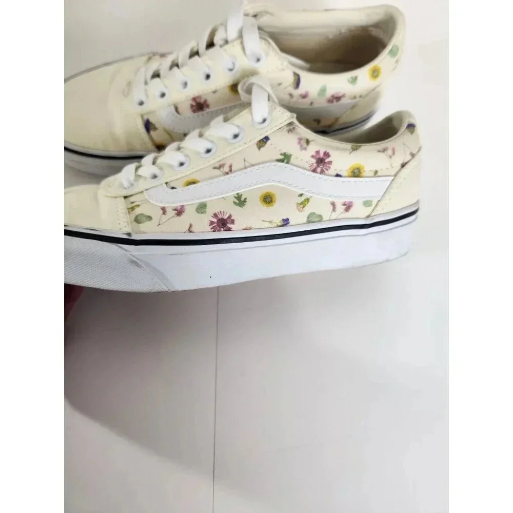 Vans Suede/Canvas, Women’s Low-Top SneakersWomen's Size 6.5 Pressed Flor… - Picture 4 of 9